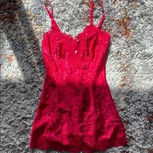 Vintage Victoria’s Secret Red Lace Teddy